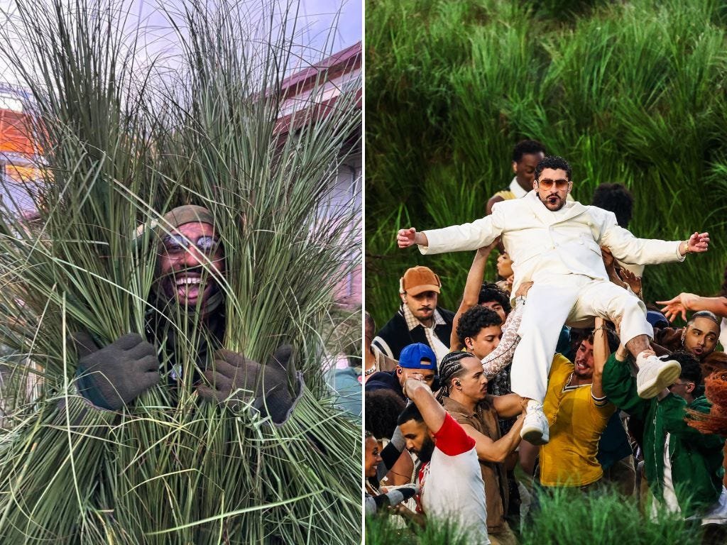 "Ülke genelinde yol alarak Bad Bunny'nin Super Bowl ara gösterisinde dans eden çimen oldum"