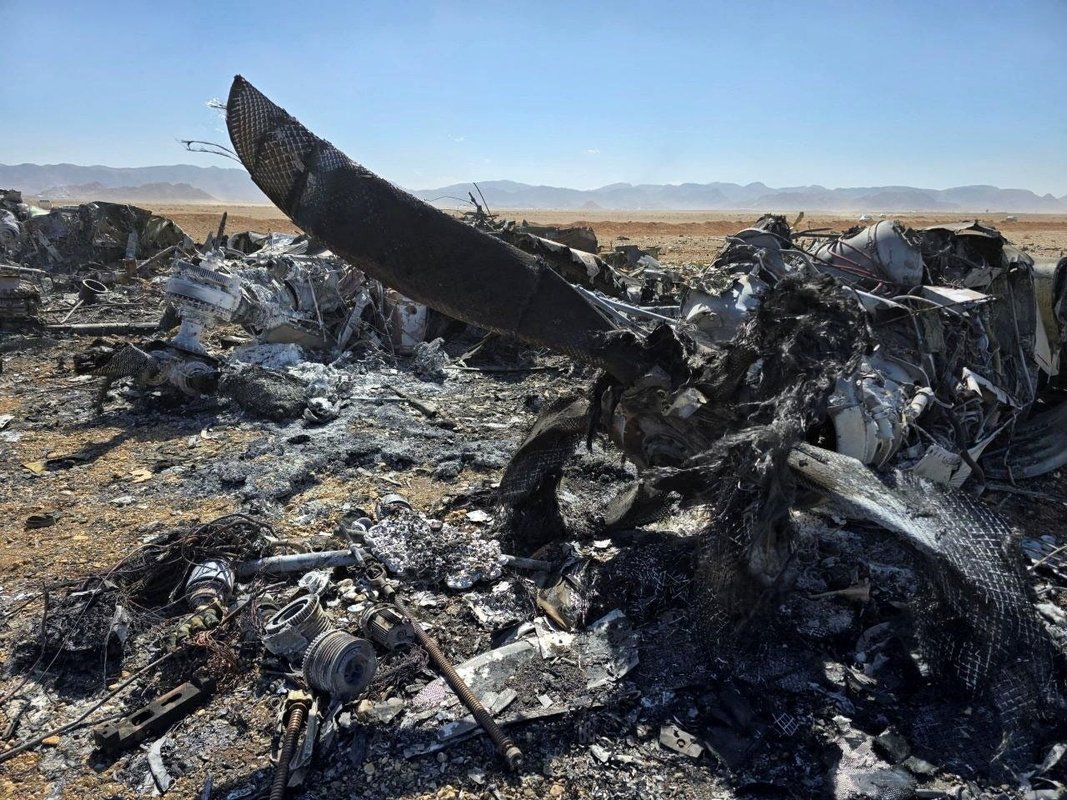 Photos appear to show destroyed US aircraft left in Iran after special forces rescued a stranded F-15E airman