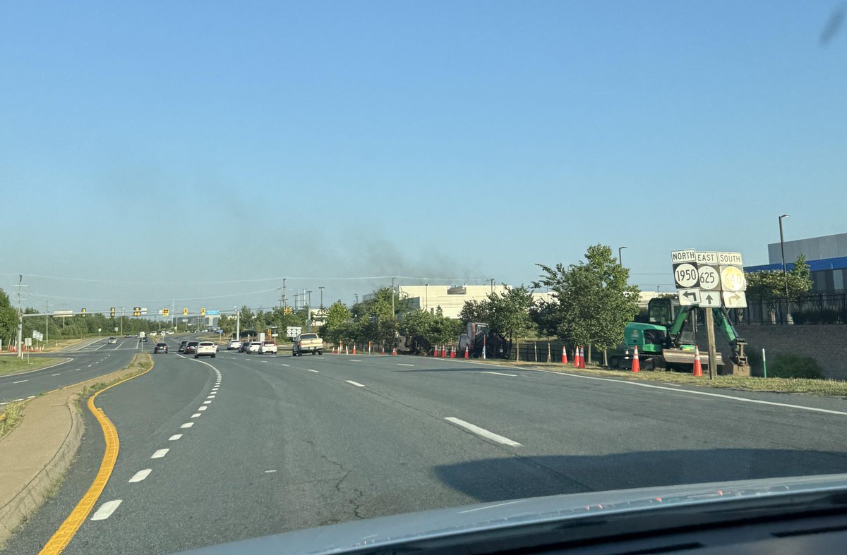 Dark smoke rose above a Virginia data center as a heat wave pushed the power grid close to its limits