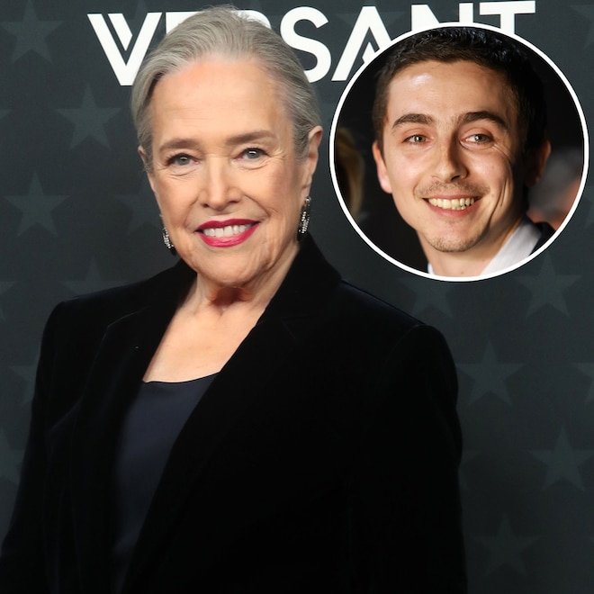 Kathy Bates, CCAs'da Timothée Chalamet'i Disk Atış Paletiyle Şakalaştı