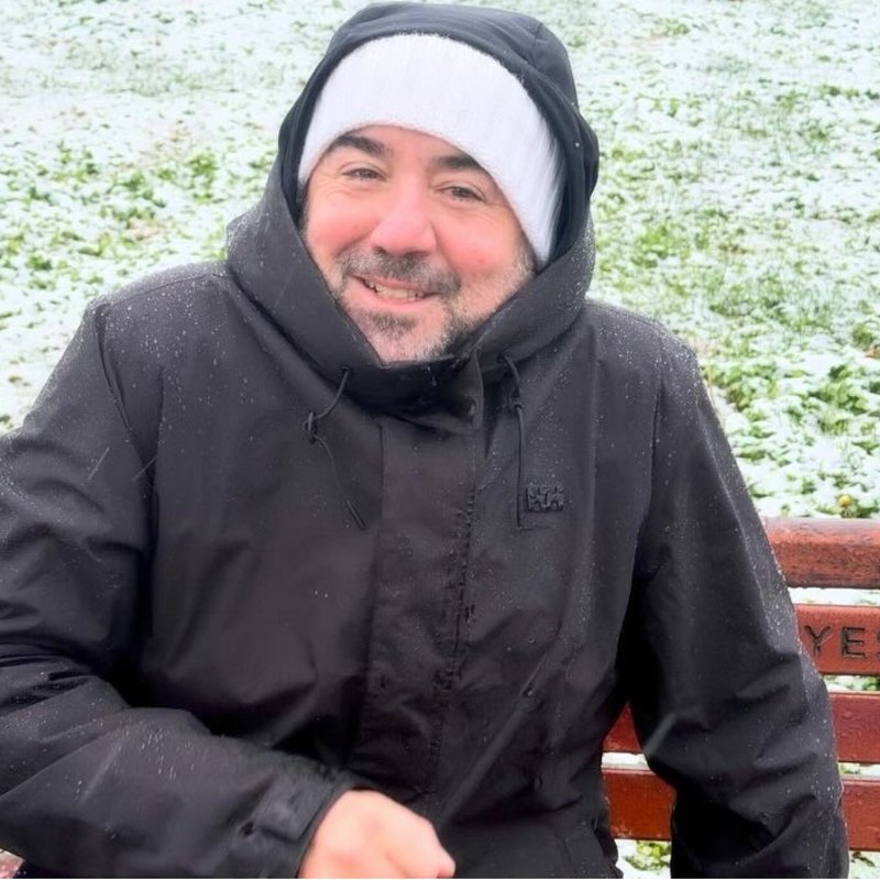 "Karla kaplı havada yürüyüş yapmanın tadı"