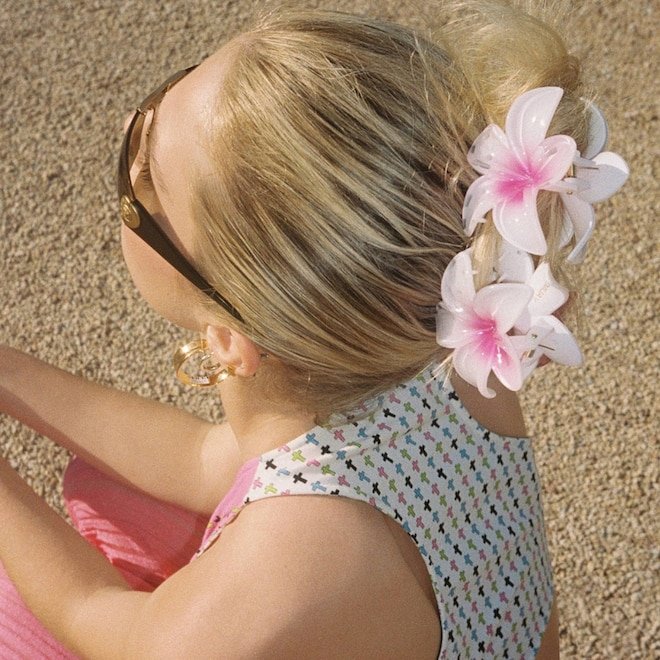 Summer's Biggest Hair Trend? Tropical Flower Claw Clips