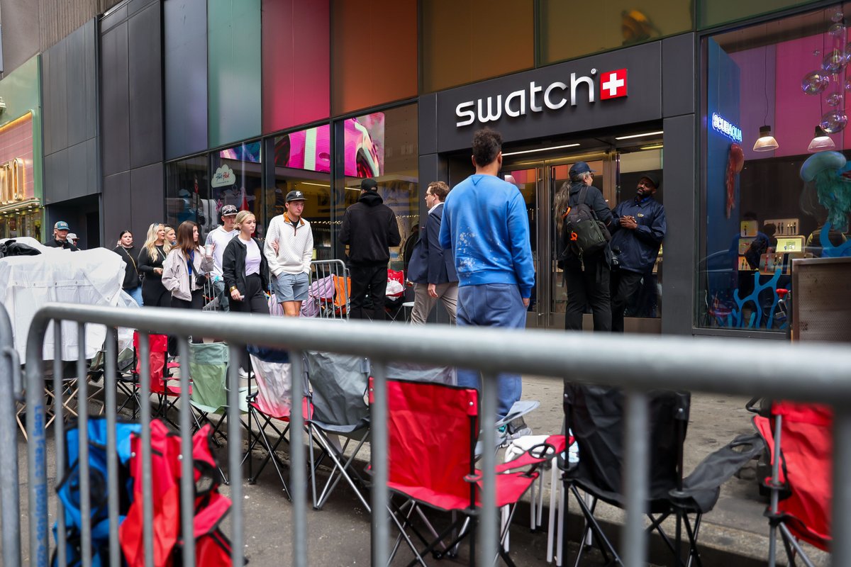 Audemars Piguet and Swatch's new pocket watch: collab has fans camping outside stores for days