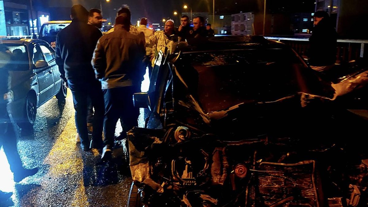 Samsun'da sekiz aracın karıştığı zincirleme trafik kazası meydana geldi