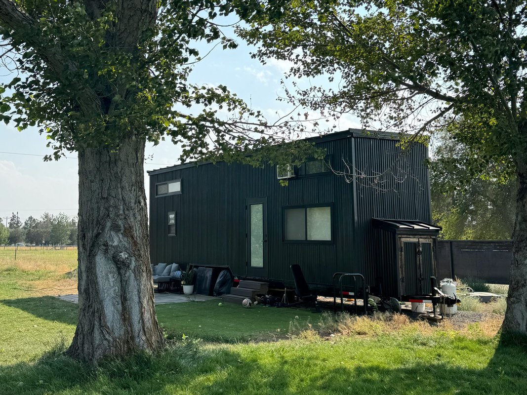 We moved our 350-square-foot tiny home from the mountains of California to a city in the Pacific Northwest
