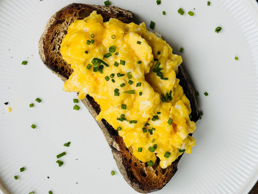 I made Gordon Ramsay's famous soft scrambled eggs. His recipe's good,: but I found an easy way to make it even better.
