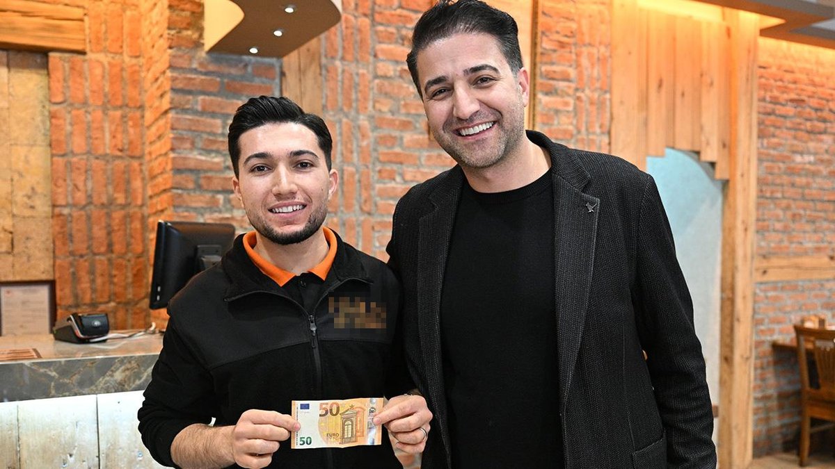 Yanlışlıkla 50 lira yerine 50 euro miktarında bahşiş bırakıldı