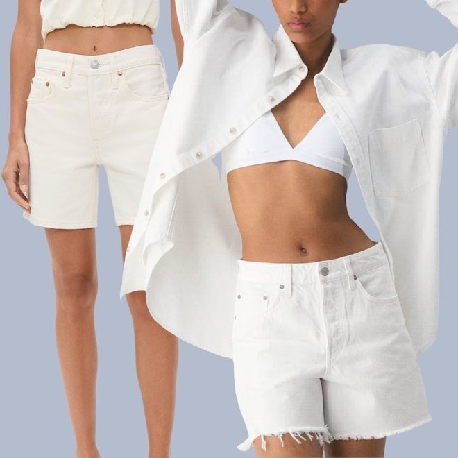 Summer 2026’s Must-Have Bottoms? White Jean Shorts, Obviously