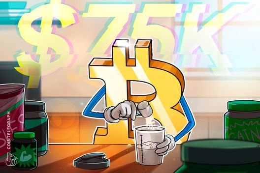 Bitcoin nears $75K as trader: says BTC price squeeze 'changes nothing'