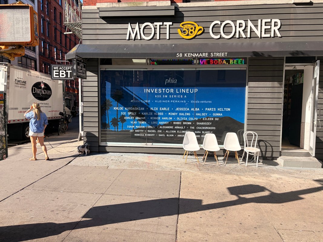 The new place to advertise your celeb-filled Series A funding round is ... a NYC bodega?