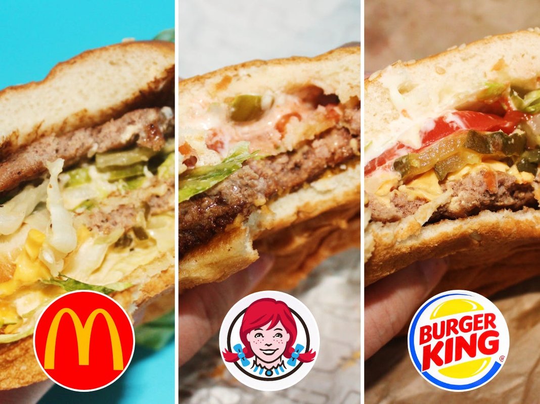 I tried the signature burgers from McDonald's, Wendy's, and Burger King. The Big Mac was my least favorite.