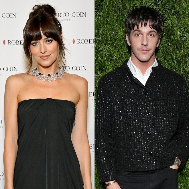 Dakota Johnson, Role Model Seal Their Romance With Kiss