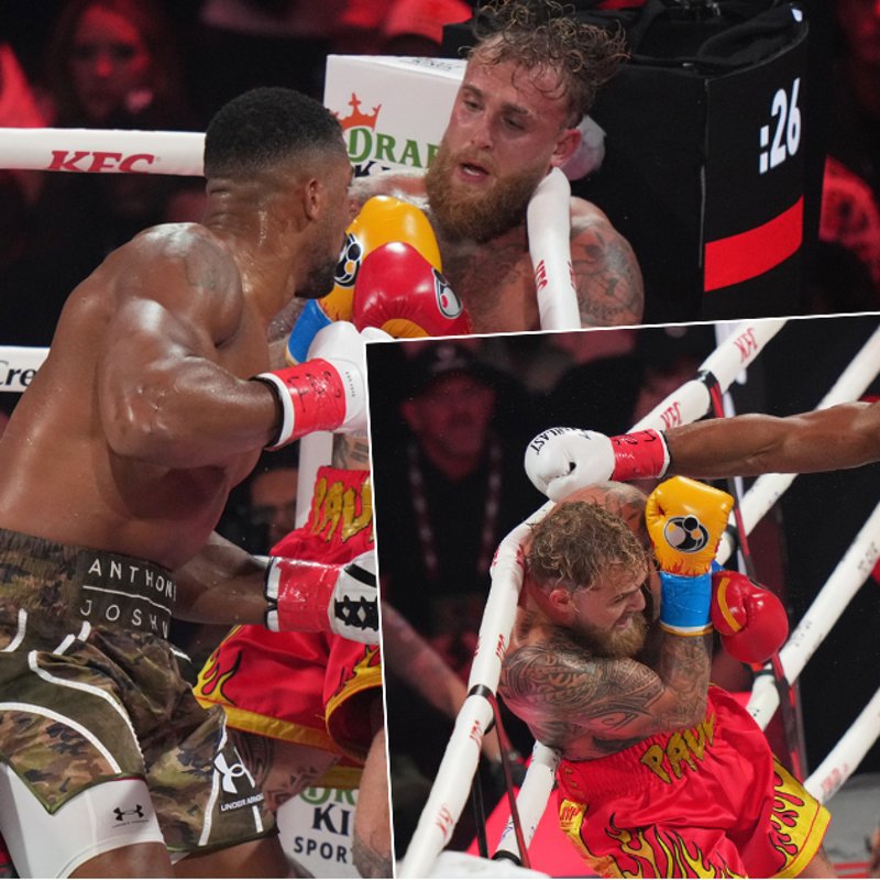 "Anthony Joshua, Jake Paul'u ringdeknockout'la yendi"