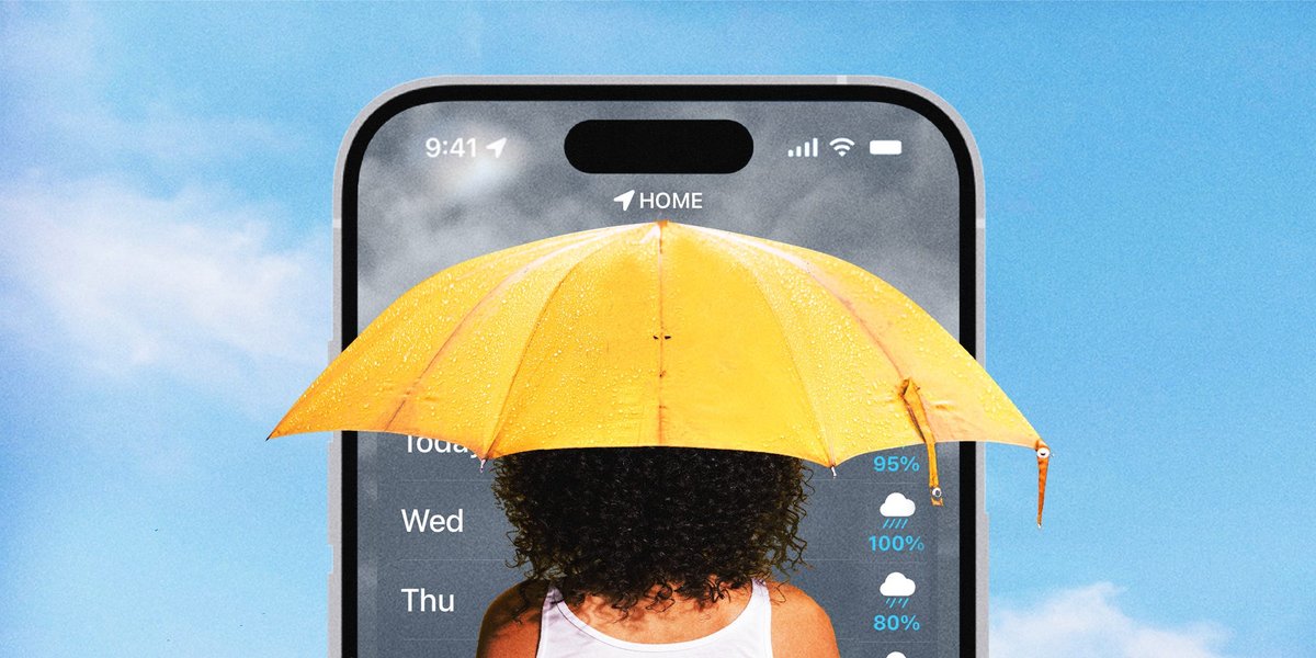 The weather app is putting a damper on America's summer plans