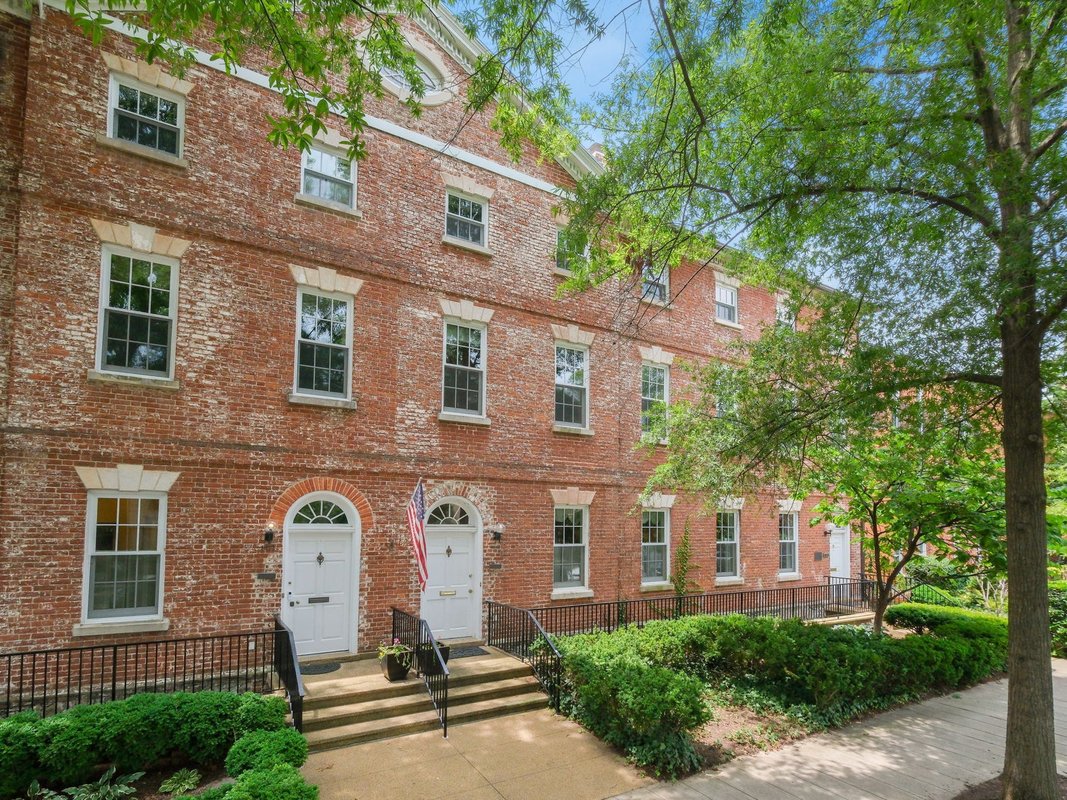 This Washington, DC, rowhouse was built during George Washington's: presidency. Now it's on the market for $1.3 million.