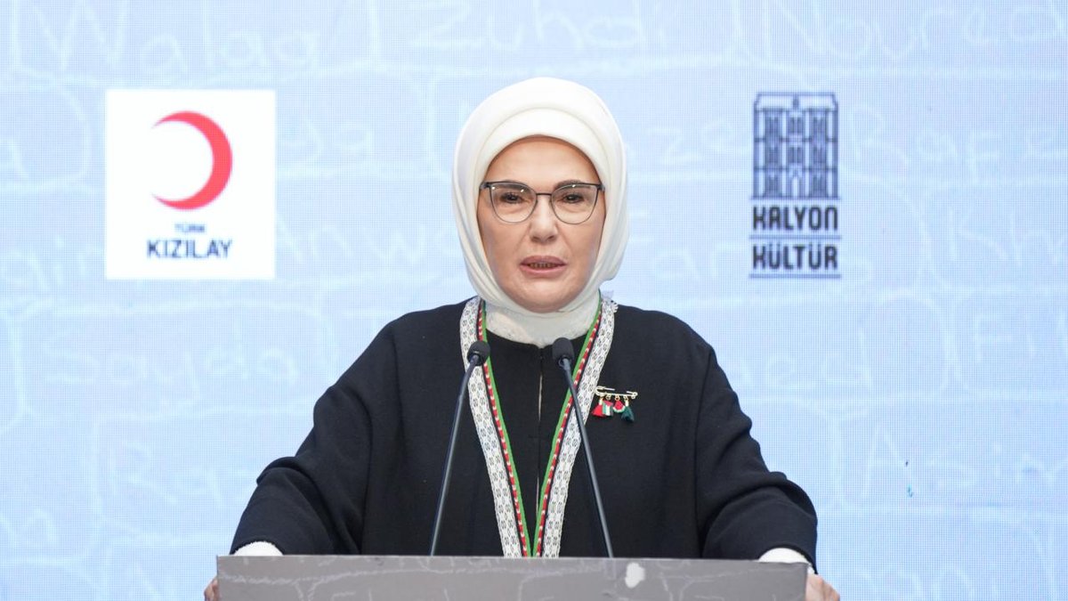 Emine Erdoğan: Filistin'in korunması, insanlık onurumuzu korumaktır