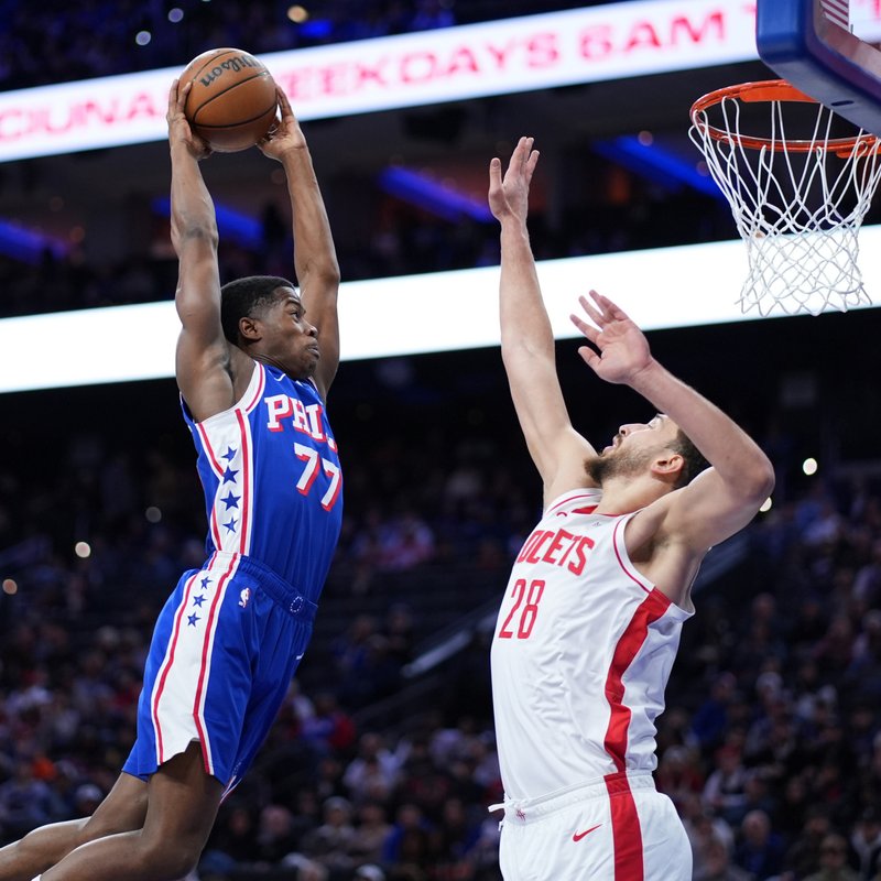 76ers, Rockets'ı uzatmalarda yenmeyi başardı