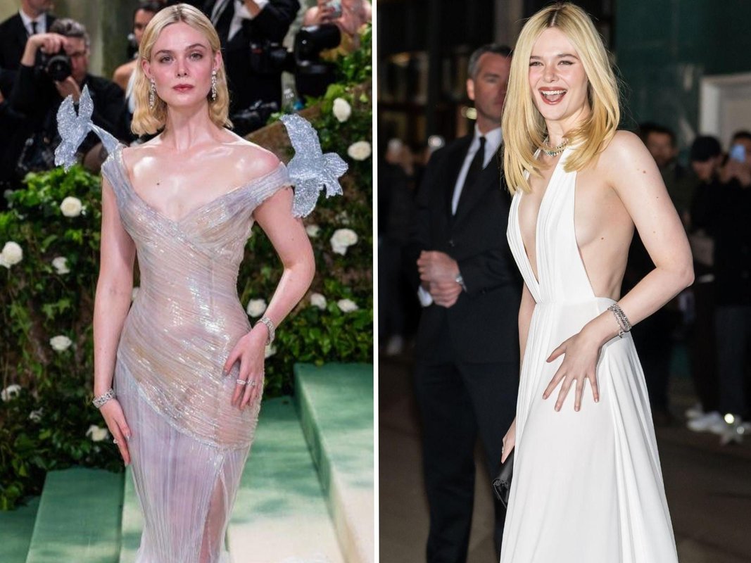 "Elle Fanning'in Giydiği En Cesur 29 Tarz: Şeffaf Kumaşlardan Cesur Dekoltelere"