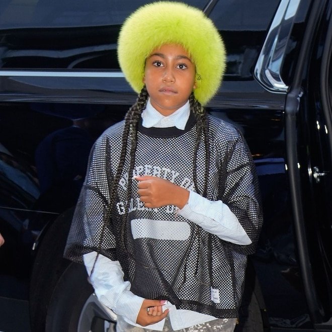 North West Shares Look at: Her Dazzling 14K White Gold Grills