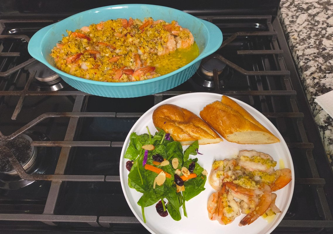 I tried Ina Garten's easy baked shrimp scampi. The dish came together in a few simple steps, but tasted gourmet.