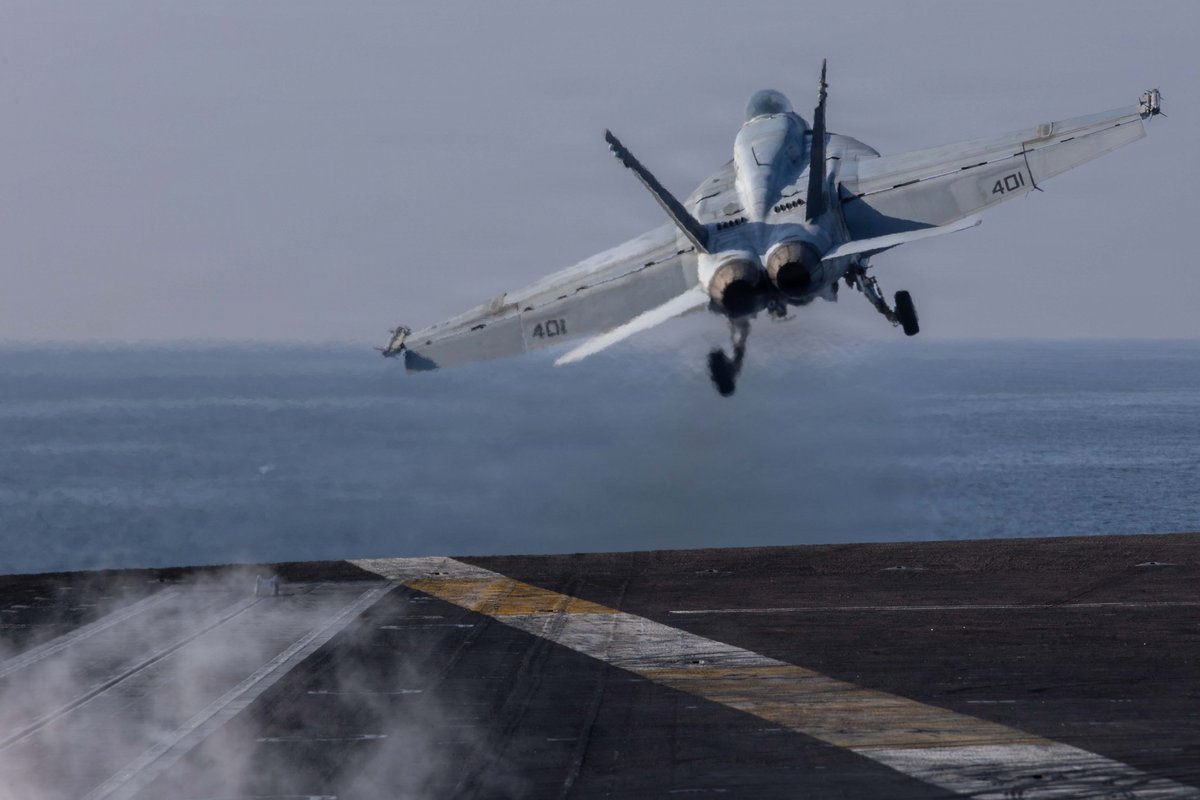 Top American admiral in the Middle East says the US struck an Iranian drone carrier. He said "it's on fire."