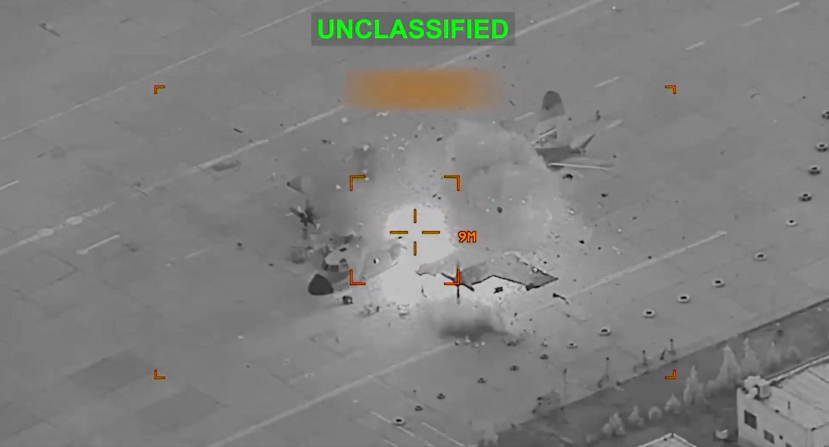 Video shows US forces destroying some of Iran's old American-made warplanes
