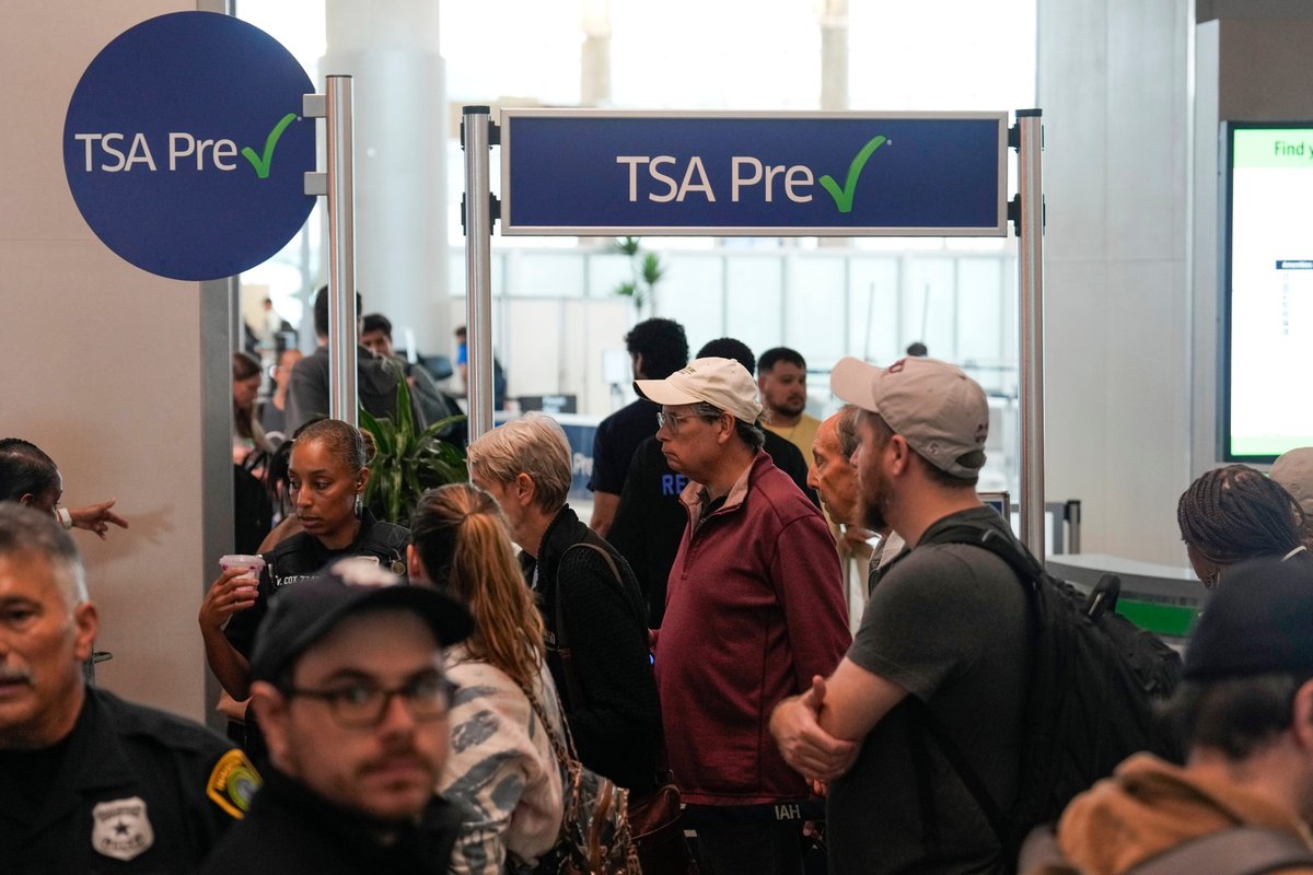 The US airports where you should brace for long security: lines as unpaid TSA agents stop showing up for work