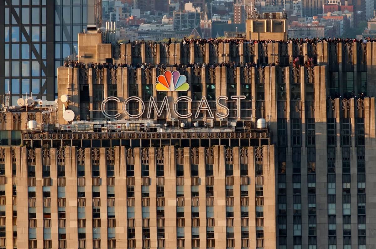 Comcast stock surges after it says it's spinning off its media businesses