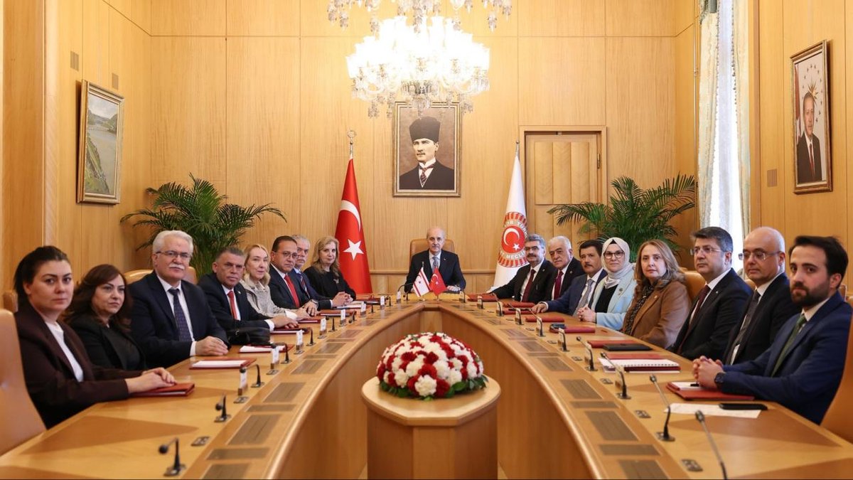 TBMM Başkanı Kurtulmuş, KKTCTürkiye Parlamentolar Arası Dostluk Grubu Başkanını kabul etti