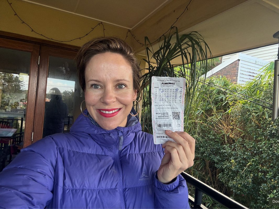 My 11-year-old son convinced me to buy a Lotto ticket after: a rough month. We used our winnings for a family treat.