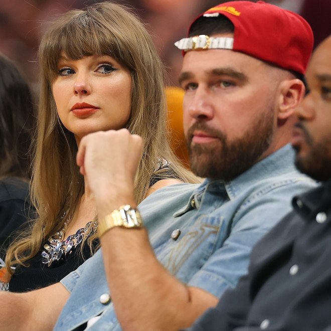 Taylor Swift and Travis Kelce: Enjoy PDA-Filled Courtside Date Night
