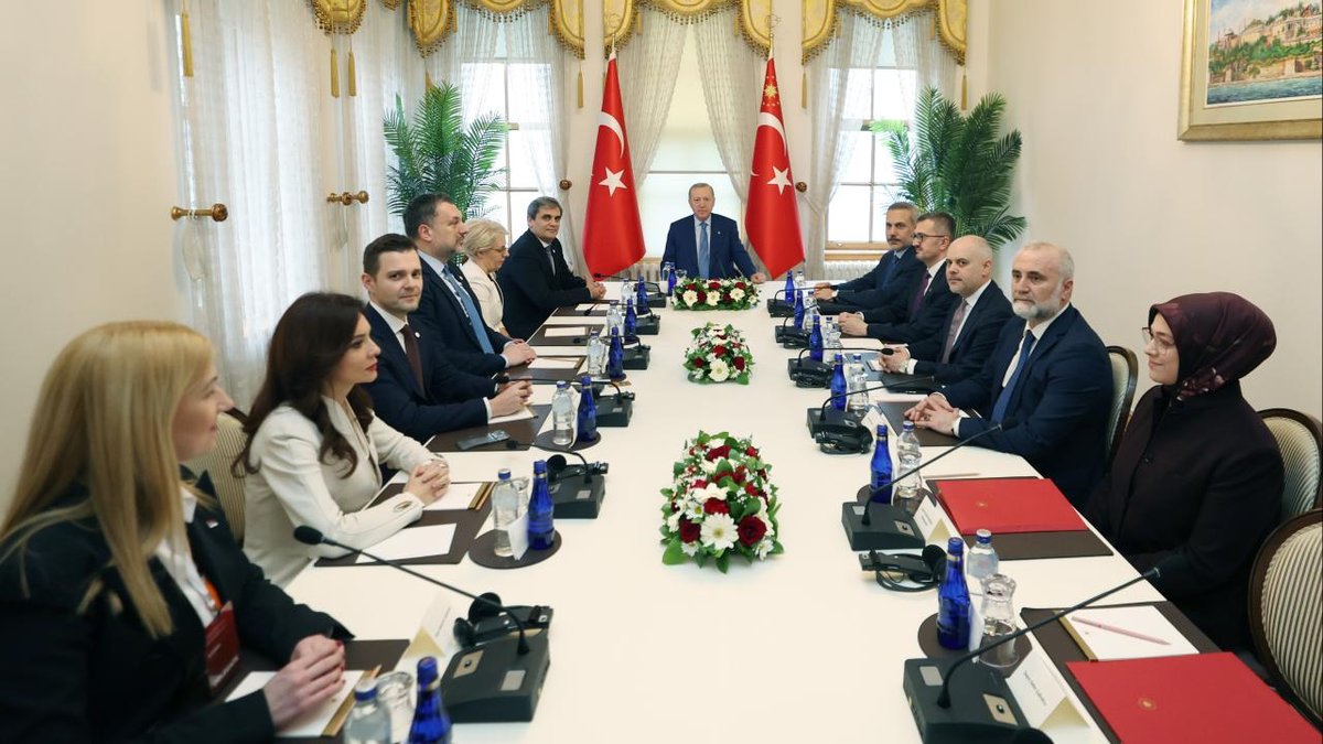 Cumhurbaşkanı Erdoğan, Balkan Barış Platformu'nun temsilcilerini ağırladı