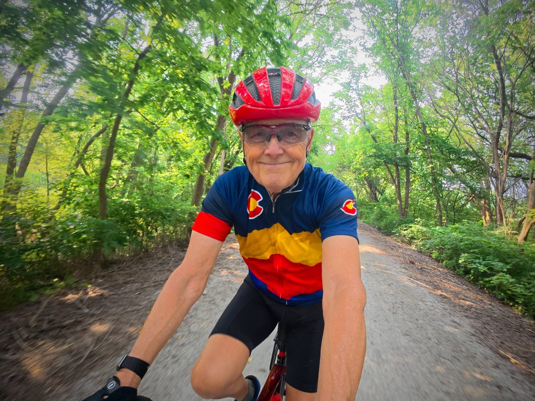 I'm 77, and I discovered my love for running while: serving in Vietnam. Now I work out 7 days a week.
