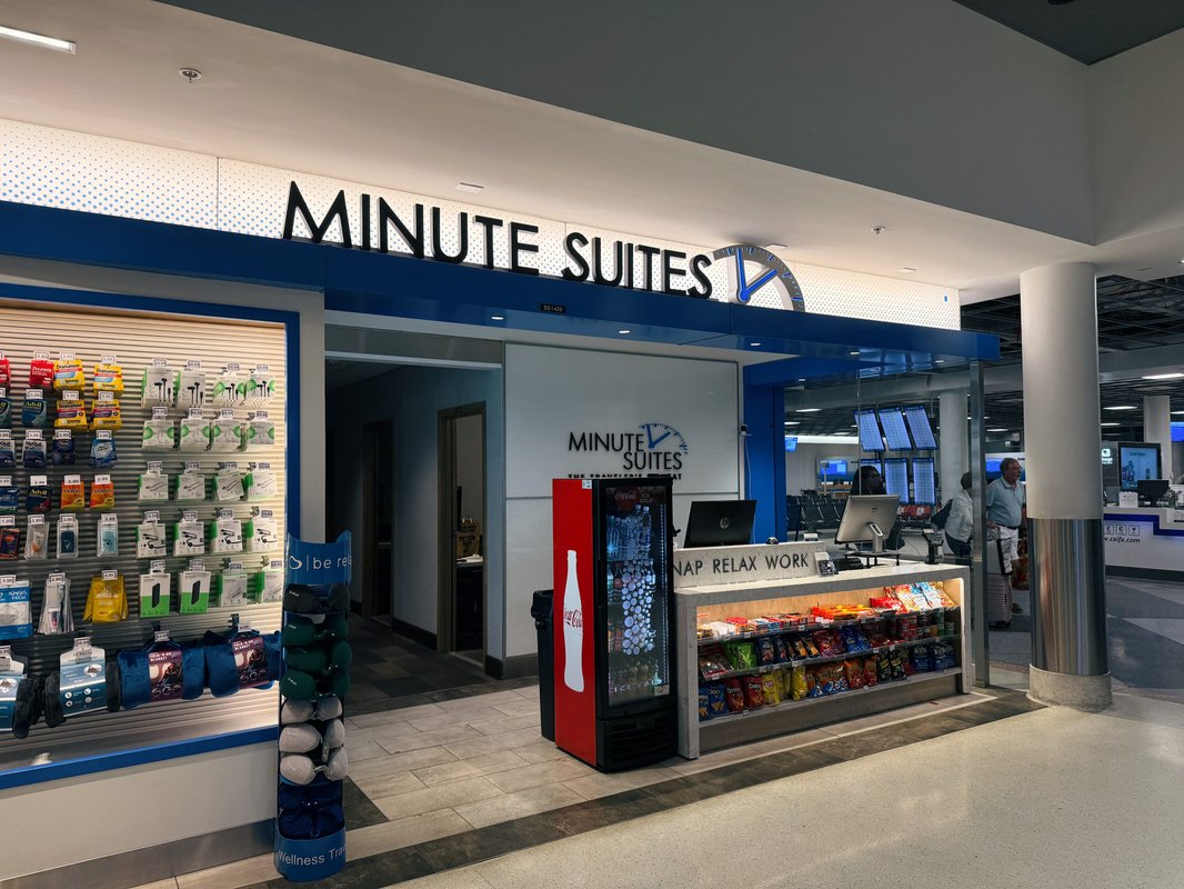 I rented an airport 'nap room' after my flight was: delayed overnight. The perks made the price easier to swallow.