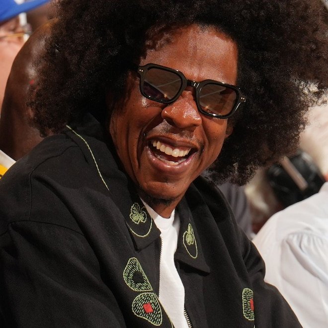 Jay-Z Shows Off Afro Hair Transformation at NBA Finals