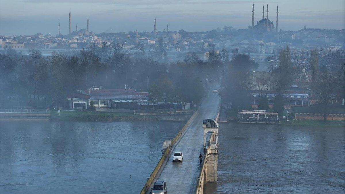 Meriç Nehri'nin akış hacmi iki günde neredeyse üç kat artış gösterdi.