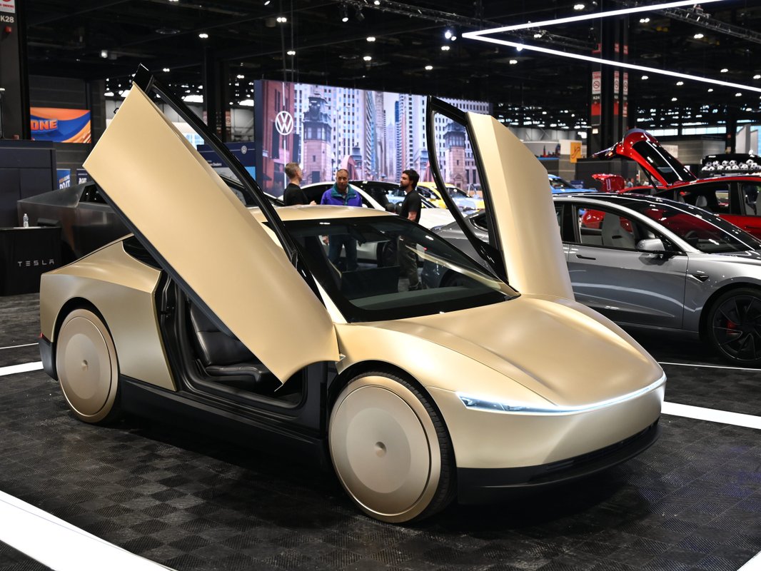 Tesla says the first Cybercab just rolled off the production line at Gigafactory Texas