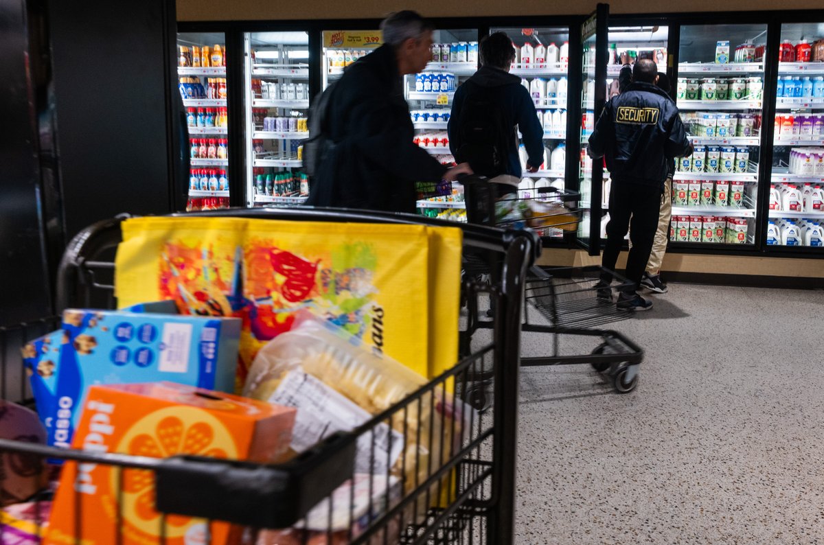 The K-shaped economy is more split than ever — and: it's showing up in groceries, credit cards, and the workplace