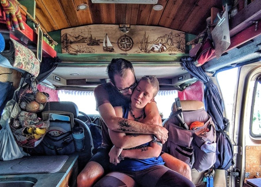 I've lived in a van and an off-grid home. Both lifestyles: had pros and cons, but neither fits our needs right now.