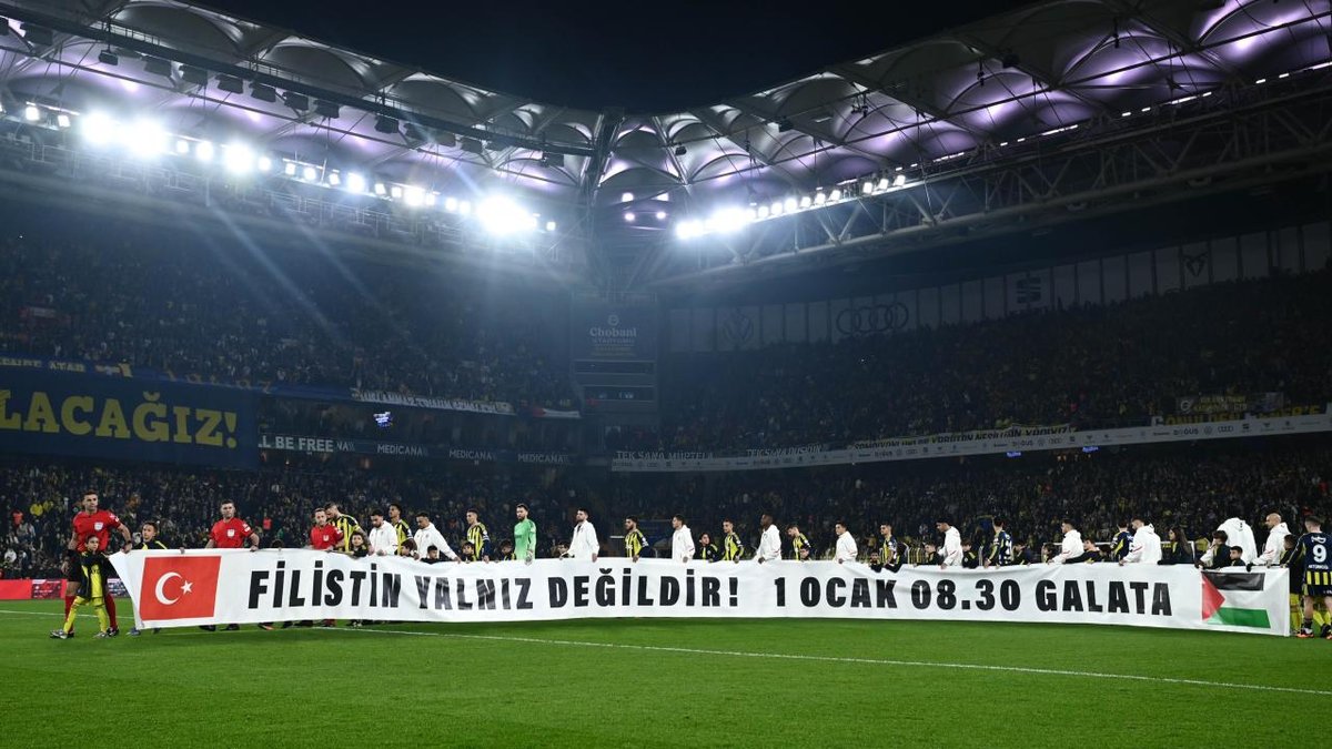 "Spor takımları, Büyük Gazze Yürüyüşü'ne destek veriyor"