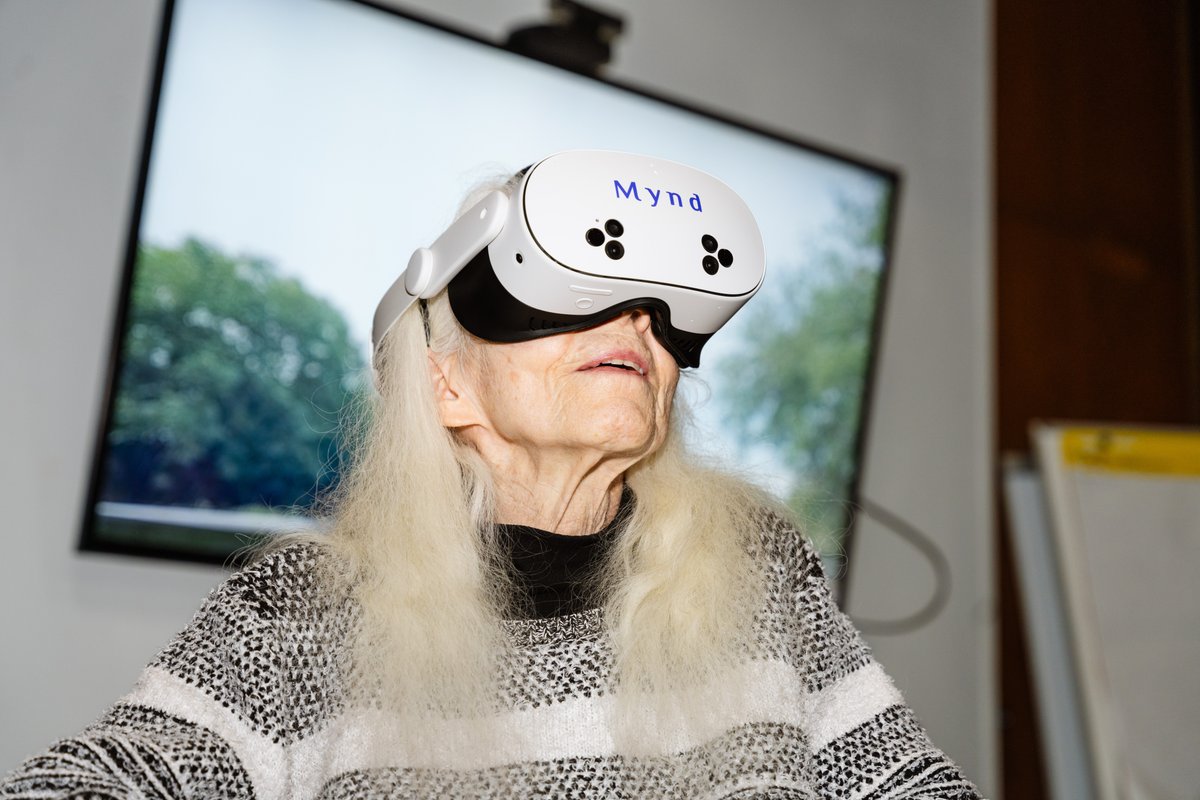 She fell in her 80s and lives in a nursing home. A VR headset is giving her hope.