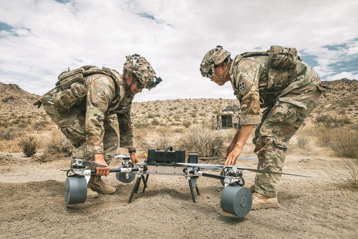 British soldiers are figuring out where: flying drones and ground robots fall short