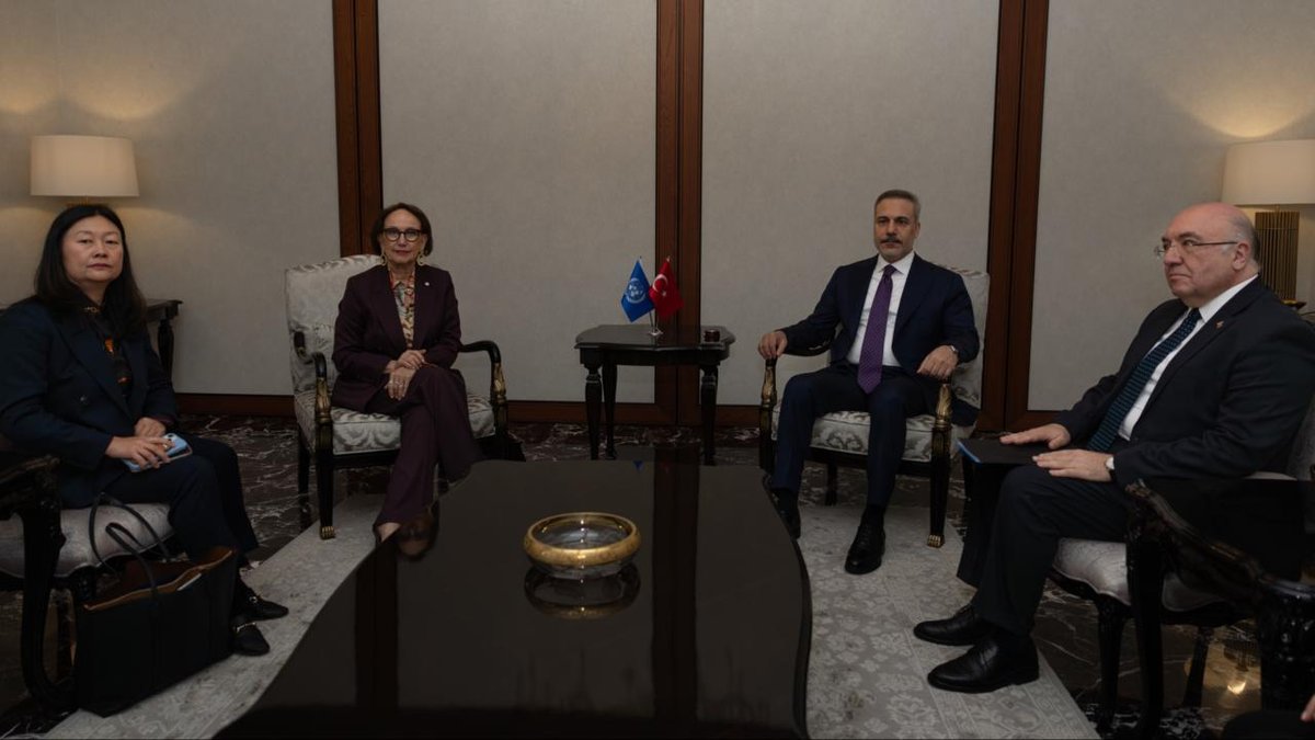 Dışişleri Bakanı Fidan, UNCTAD Genel Sekreteri Grynspan'ı kabul etti