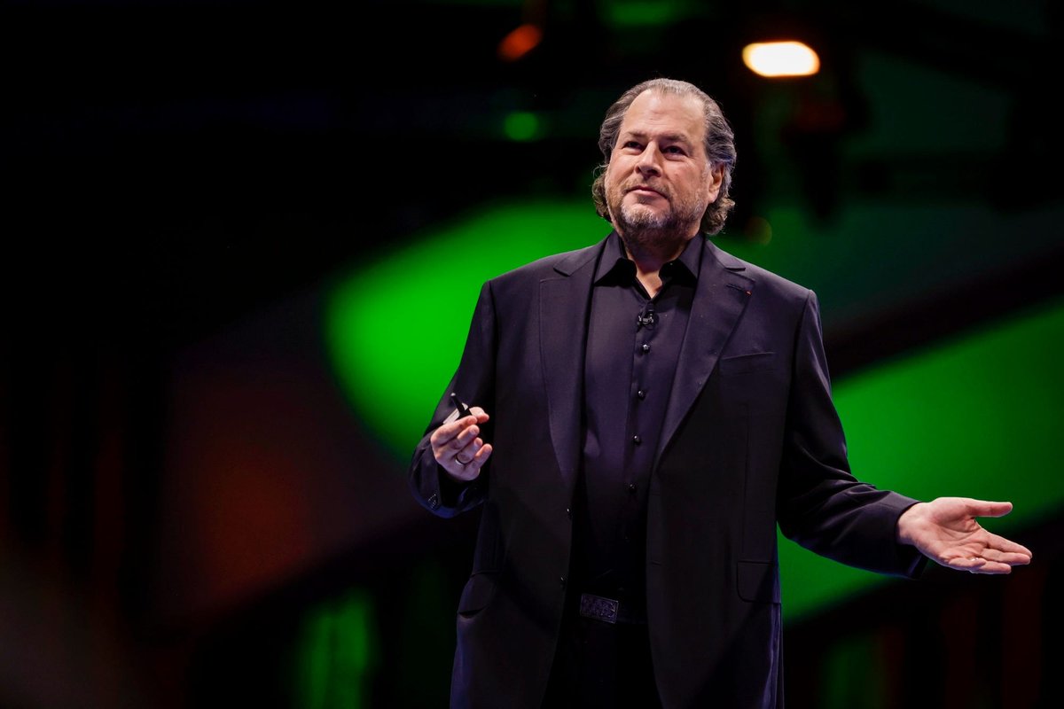 Salesforce sent emails scolding employees for 'absence' at a company event after its CEO joked about ICE