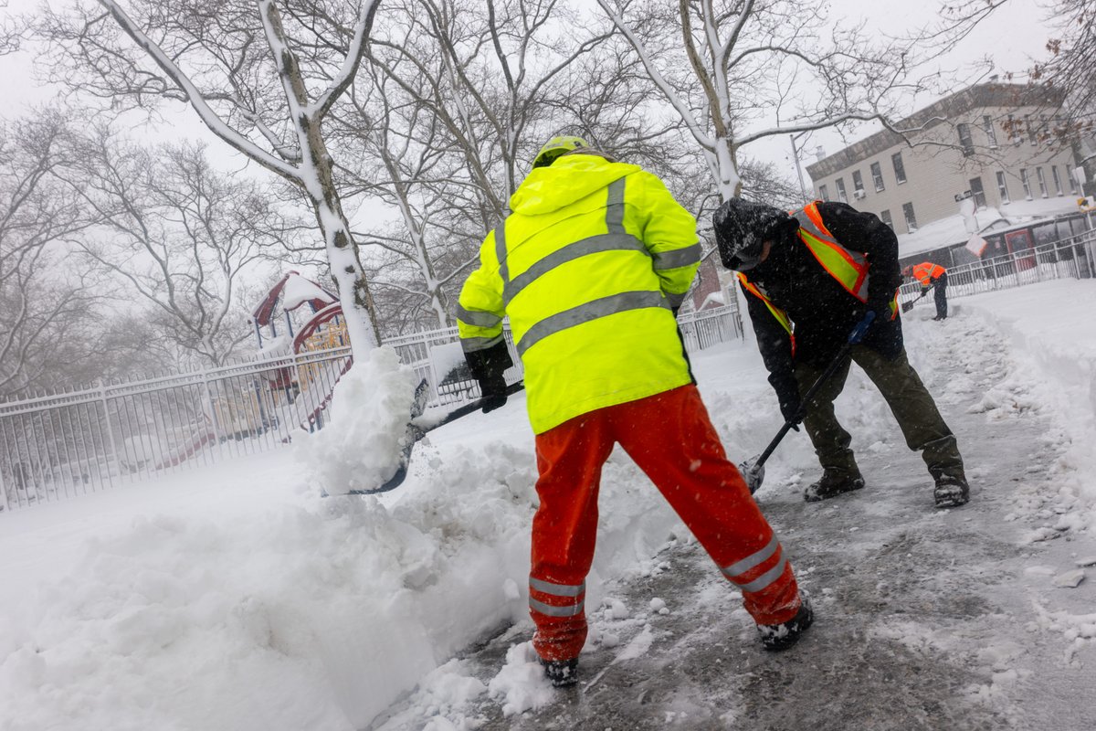 Would you shovel snow after a historic blizzard for $30 an hour? These 3 New Yorkers did