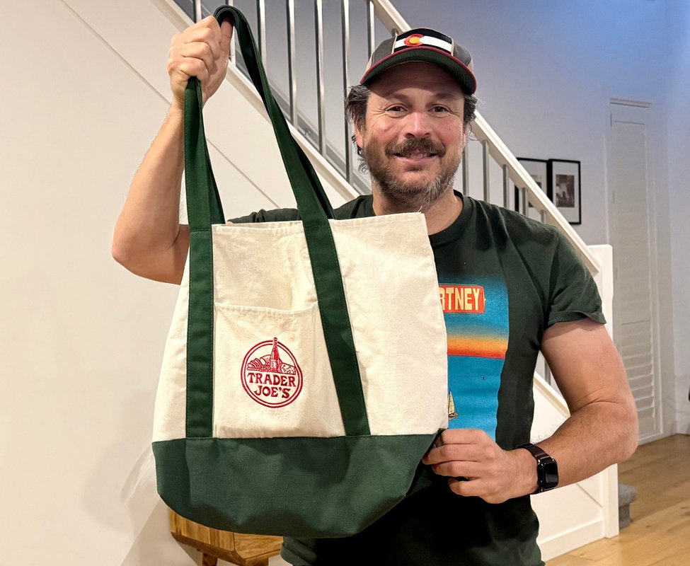 I shop for Trader Joe's viral $3 and $4 canvas bags whenever: I'm in the US — then sell them for a profit back home