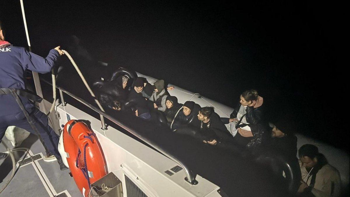 Çanakkale'de otuz dört düzensiz göçmen yakalandı