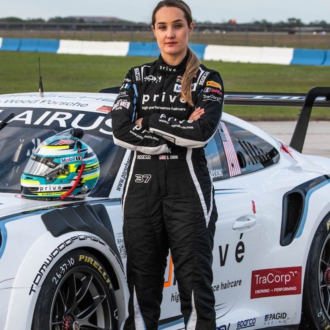 Race Car Driver Sabré Cook Uses: Drugstore Mascara That Lasts at 200MPH