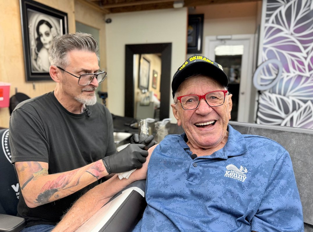 I'm 84 years old and just got my first tattoo. I think everyone should cross things off their bucket lists.