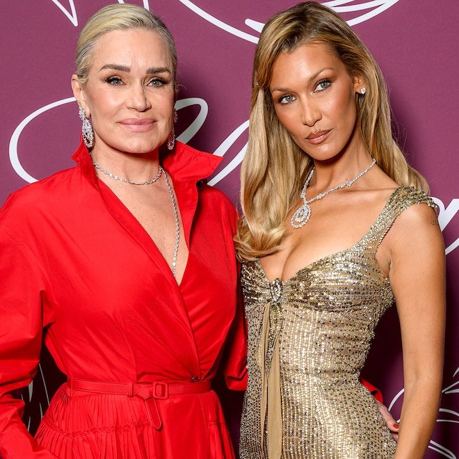 Yolanda Hadid Makes Rare Red Carpet Appearance With Bella Hadid